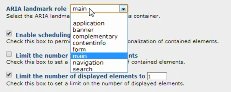 ARIA Landmark Roles