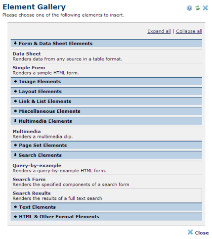 Standard Content Object Library