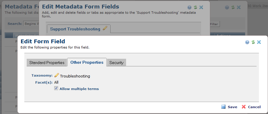 Taxonomy Form Fields