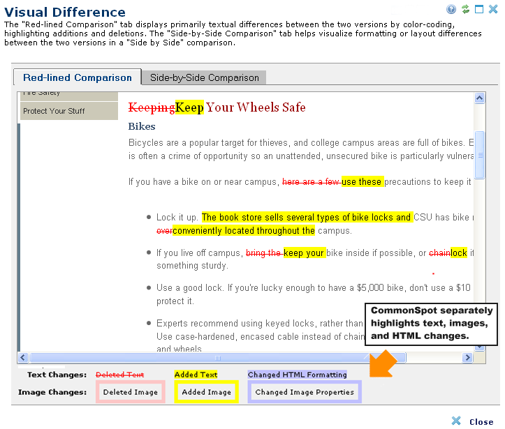 Visual Difference Highlights